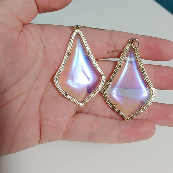 Kendra Scott Clear Iridescent Earrings - Picture 4 of 8